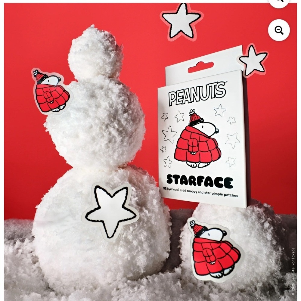 Starface X PEANUTS Snoopy Limited Edition Red Puffer Jacket Pimple Patches 32 Ct - Picture 4 of 4